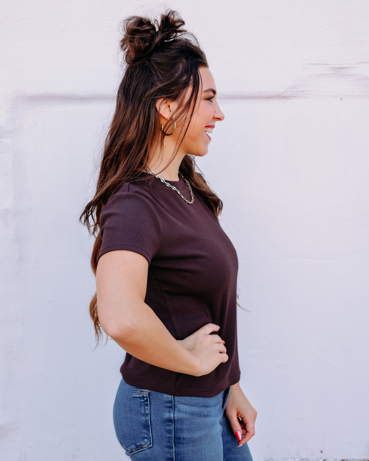 Thread & Supply Annie Tee Short Sleeve Coffee Bean