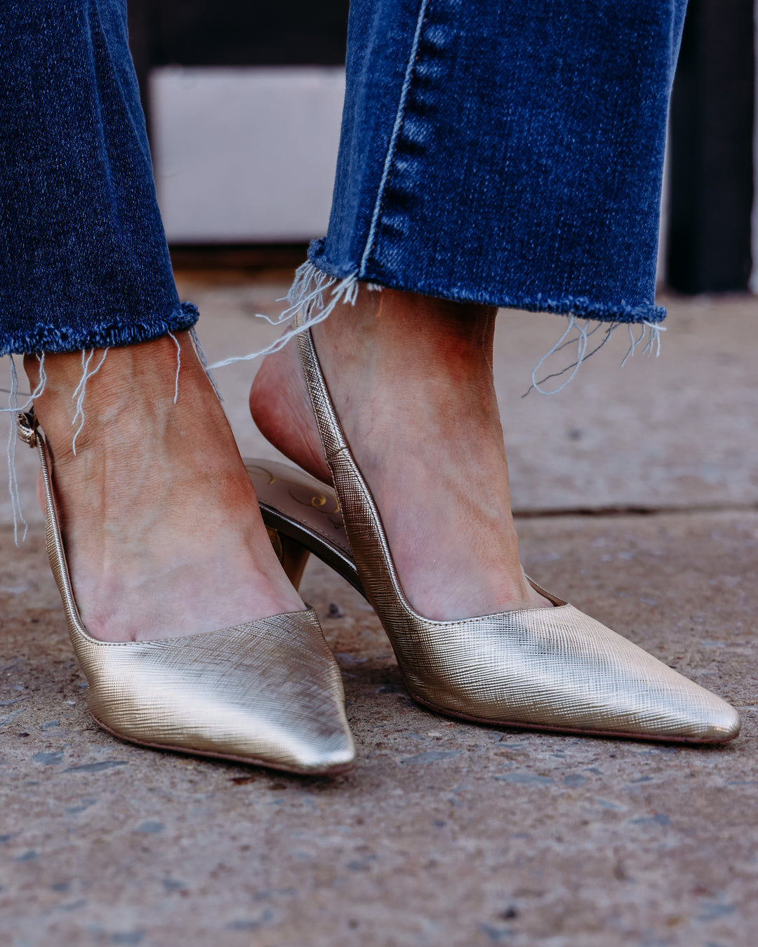 Sam Edelman: Bianka Sling in Goldleaf