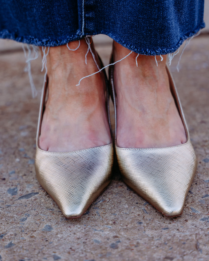 Sam Edelman: Bianka Sling in Goldleaf