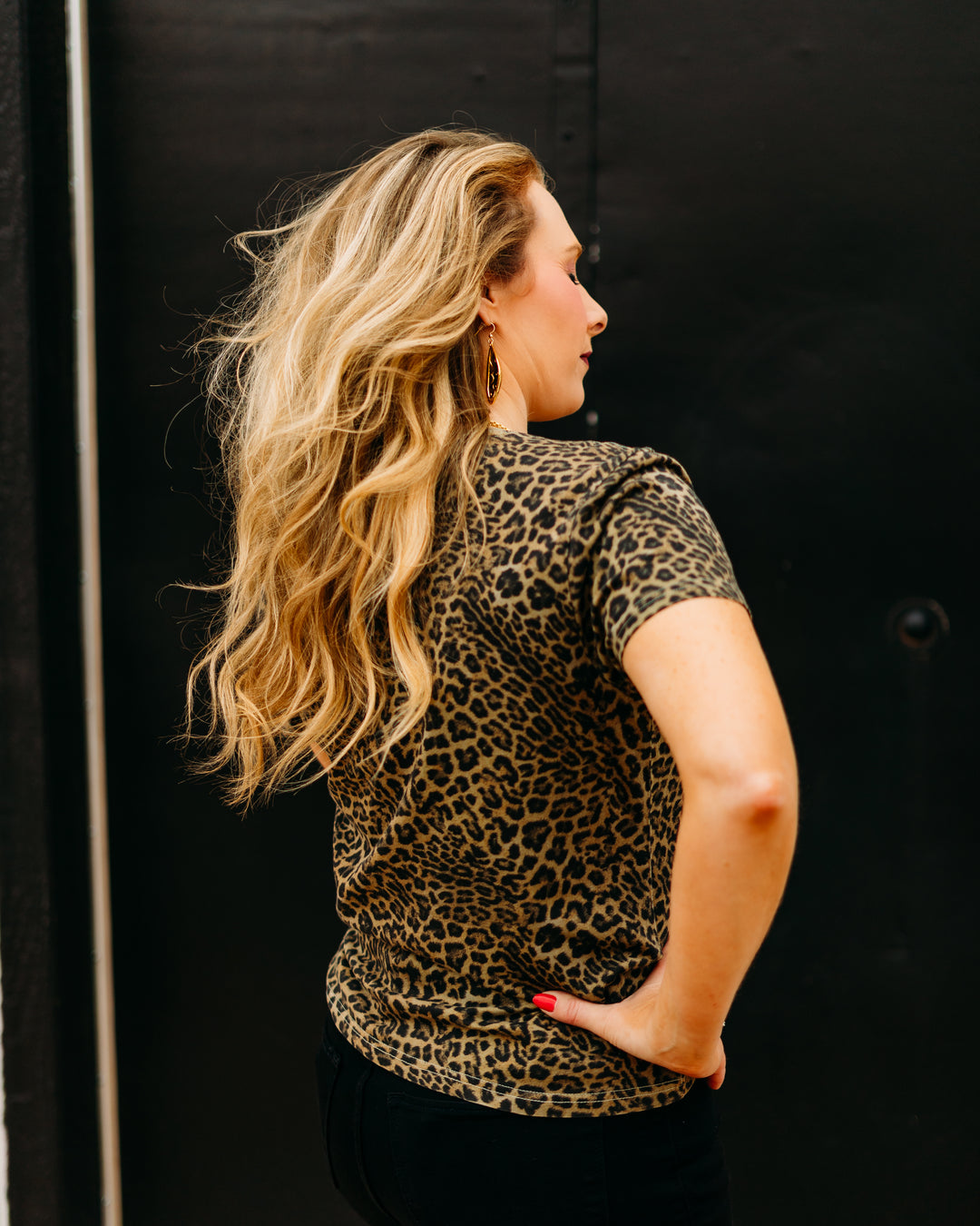 Dear John: Unity Tee in Vetiver Leopard