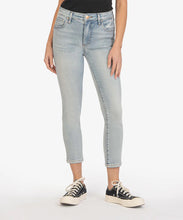 Load image into Gallery viewer, Kut: Catherine High Rise Straight Leg Regular Hem Jeans in Conscious
