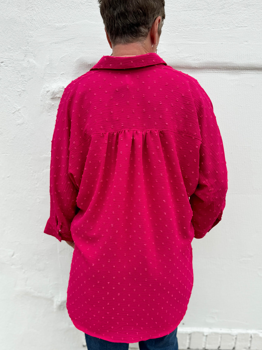 Ivy Jane: Button Top in Fuchsia 621480