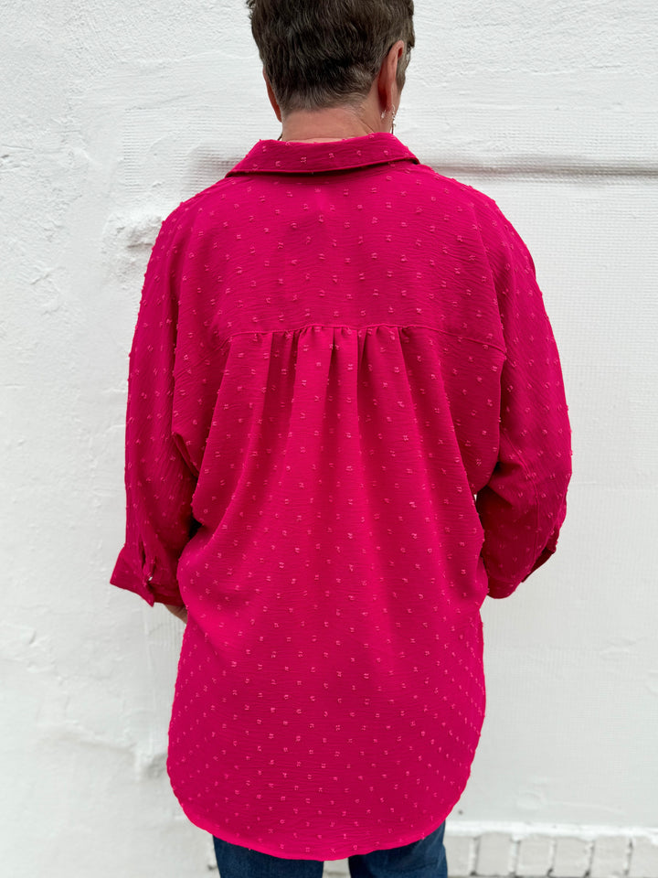 Ivy Jane: Button Top in Fuchsia 621480