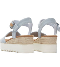 Load image into Gallery viewer, TOMS: Diana Wedge in Pastel Blue Washed Denim
