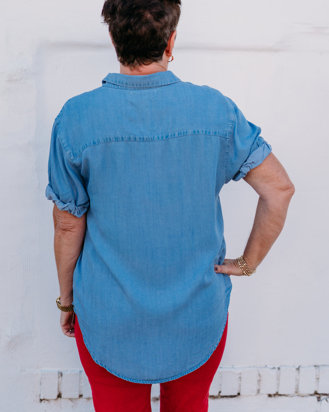 Dear John: Benning Top in Bleached Denim