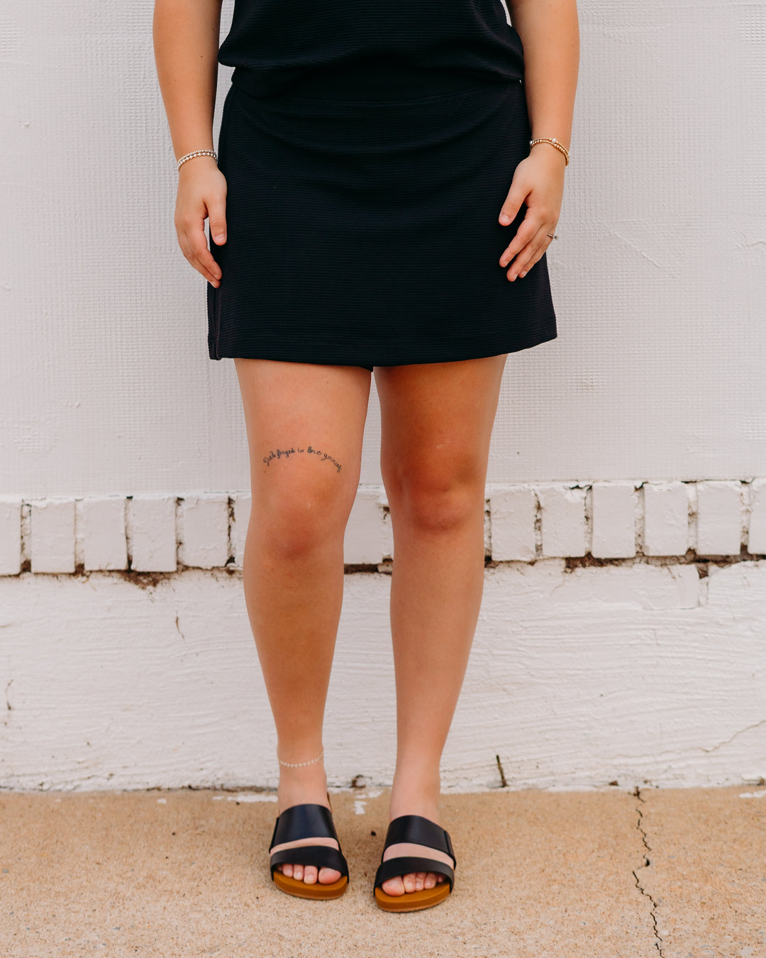 Spanx: Airessentials French Rib Skort, 15" in Very Black (22491R)