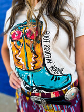 Load image into Gallery viewer, Texas True Threads: Boot Scootin’ Boogie Tee in Heather Dust
