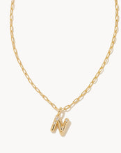 Load image into Gallery viewer, Kendra Scott: Crystal Letter Pendant Necklace in Gold
