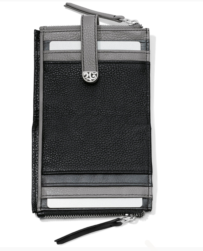 Brighton: Barbados Credit Card Wallets in Black