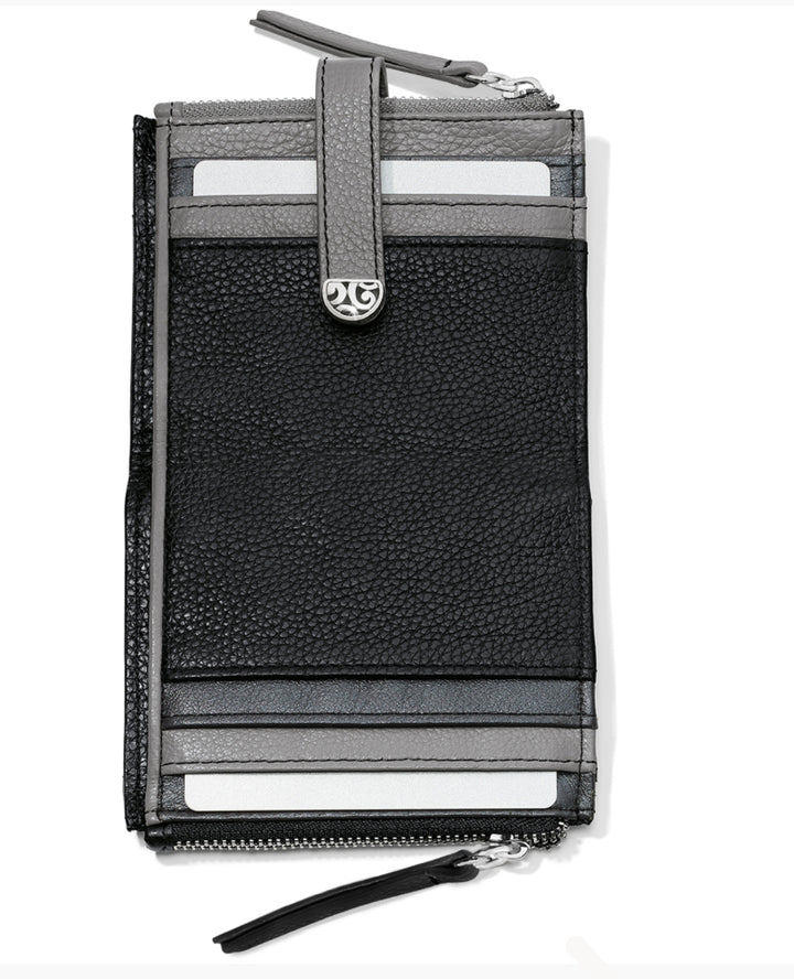 Brighton: Barbados Credit Card Wallets in Black