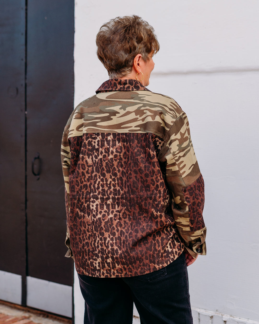 Johnny Was: Molly Camo/ Leopard Patchwork Jacket in OG Leopard