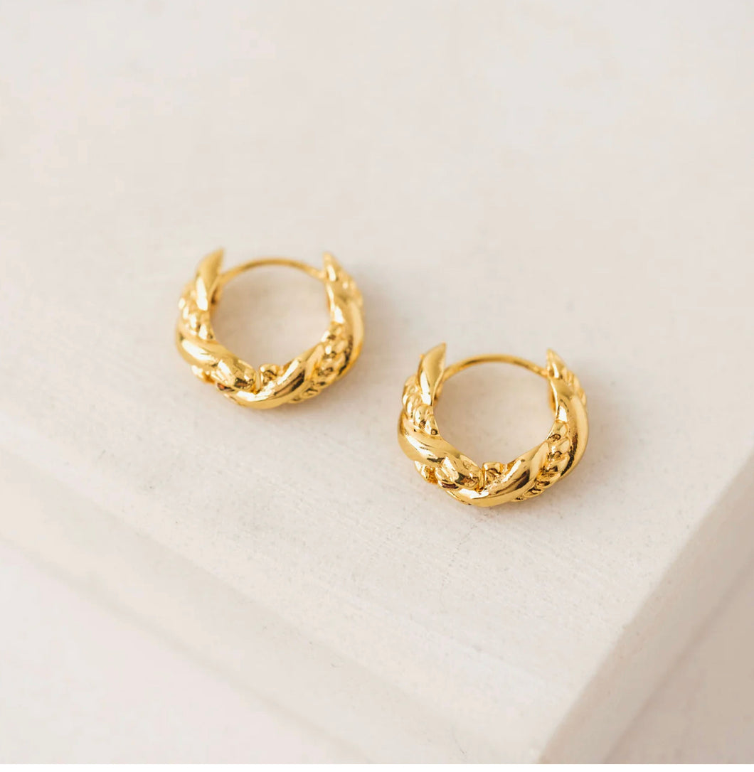 Lovers Tempo: Jessie 15mm Huggle Hoop Earrings In Gold
