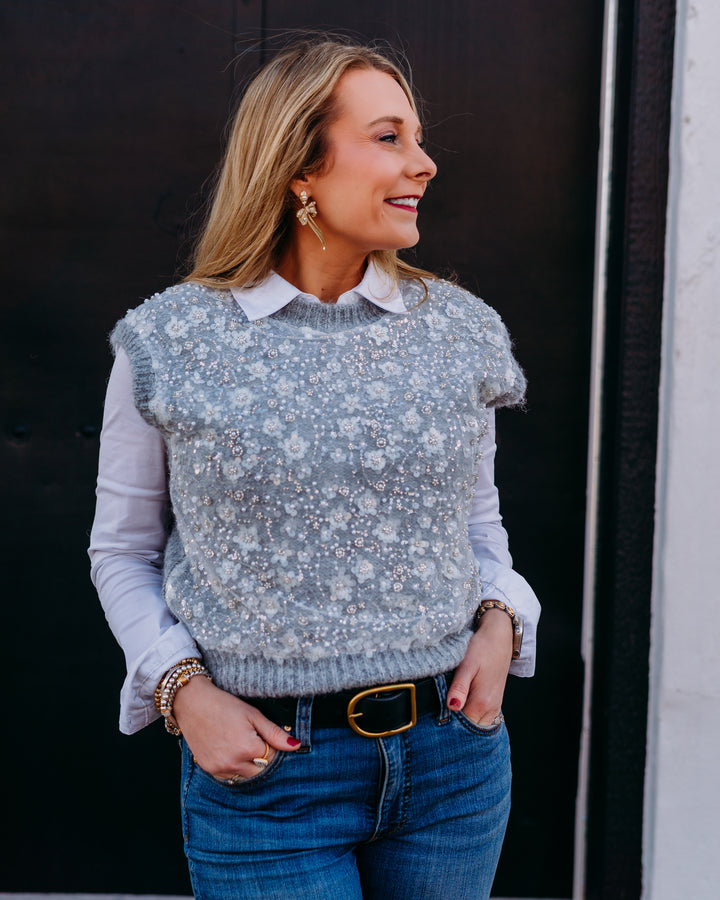 Design History: Beaded Vest in Silver Mist