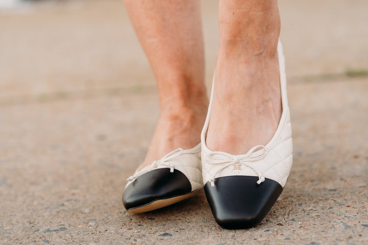 Sam Edelman: Marilyn Ballet Flats in Black/Cream J1755M1901