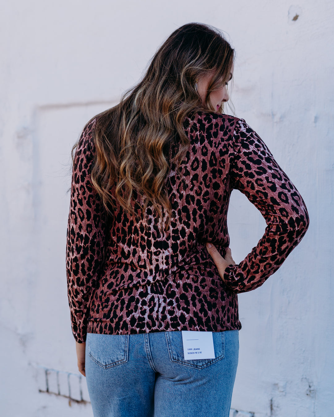 Johnny Was: The Janie Favorite Long Sleeve Fitted Mock Neck in Leopard
