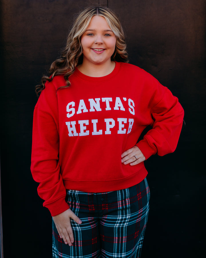 Z Supply: Holiday Sweatshirt in Festive Red