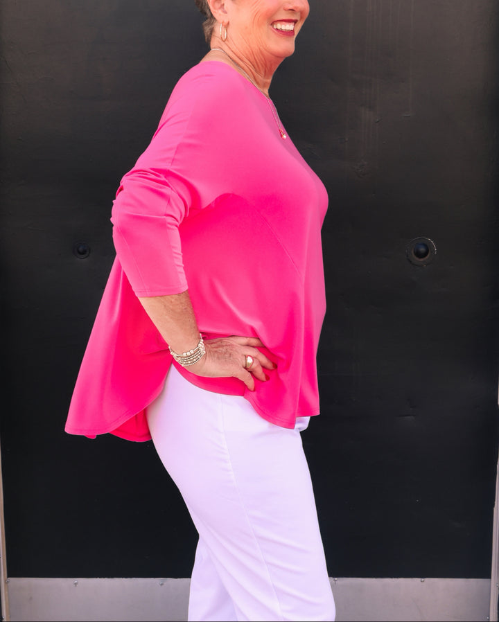 Joseph Ribkoff: Dazzle Pink Top - 232002