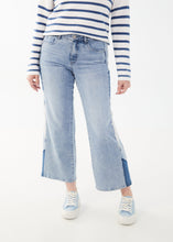 Load image into Gallery viewer, French Dressing Jeans: Olivia Wide Leg Ankle with Patch Side in Light Wash
