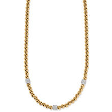 Load image into Gallery viewer, Brighton: Gold Meridian Petite Beads Station Necklace
