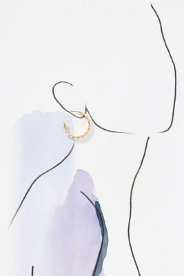 BaubleBar: Eloise Hoop Earrings in Pearl