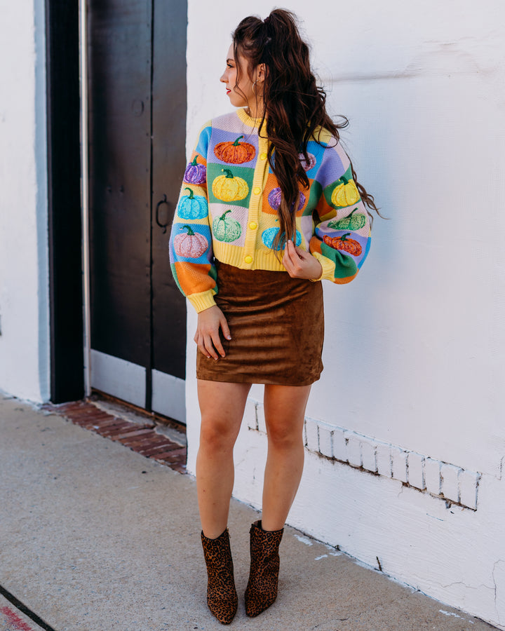 Z Supply: Ciera Suede Mini Skirt in Coconut