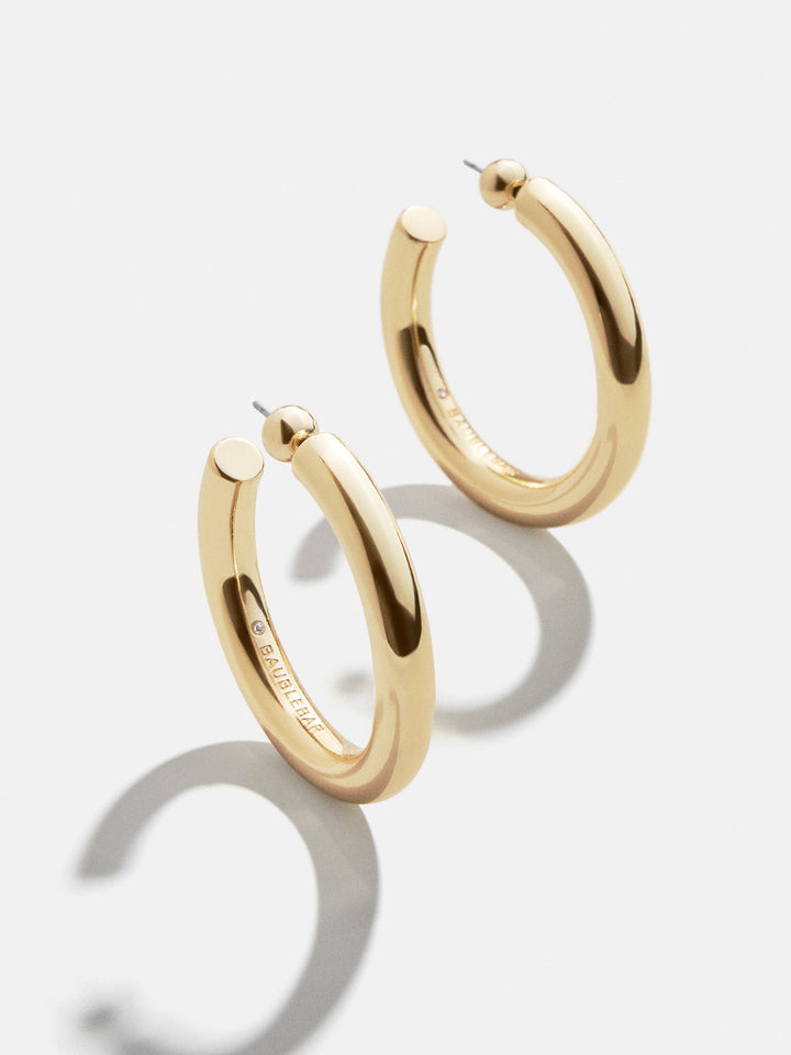 BaubleBar: Dalilah Large Earrings in Gold (84469)