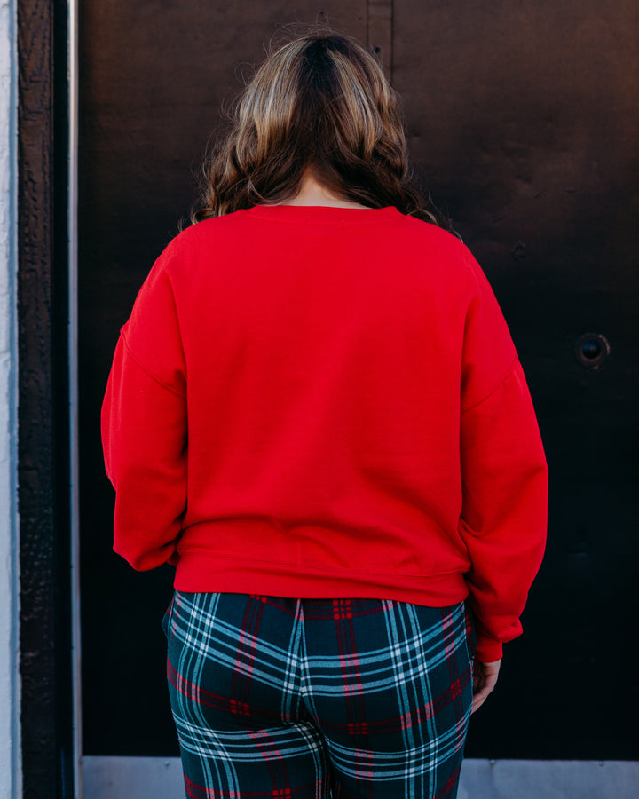 Z Supply: Holiday Sweatshirt in Festive Red