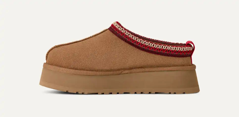 UGG: (New Style #) Tazz Platform Slipper in Chestnut