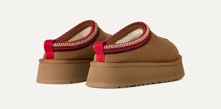 UGG: (New Style #) Tazz Platform Slipper in Chestnut