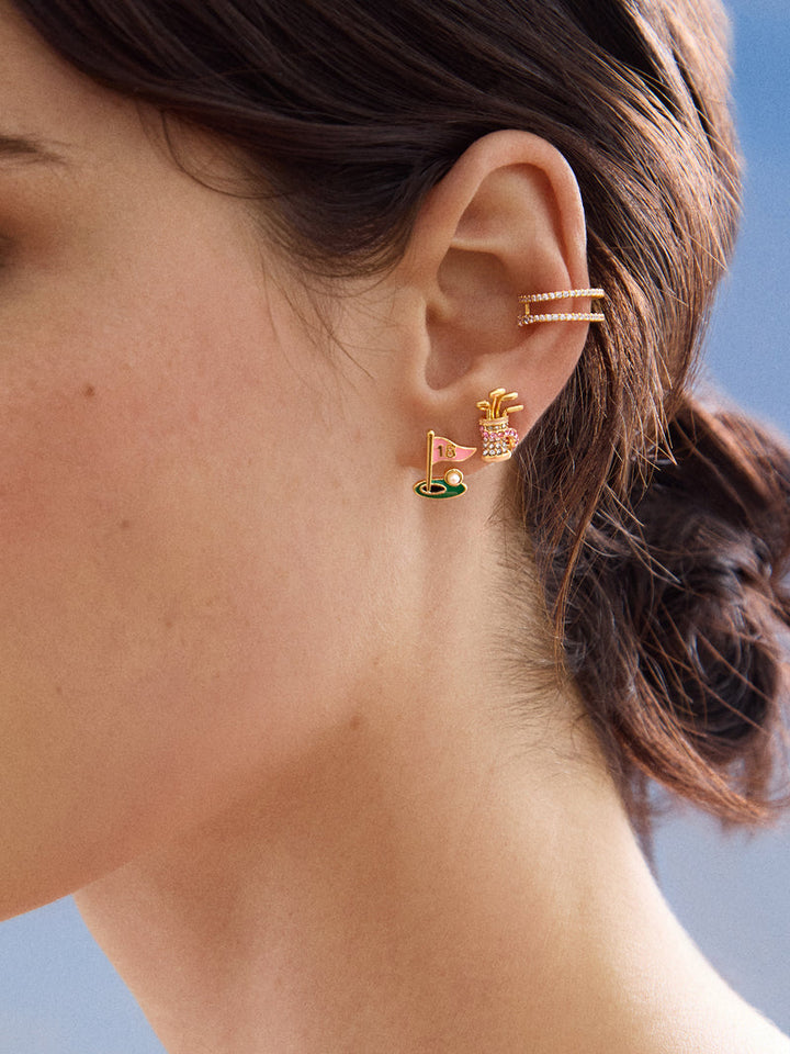 BaubleBar: Hole in One Earring Set in Multi