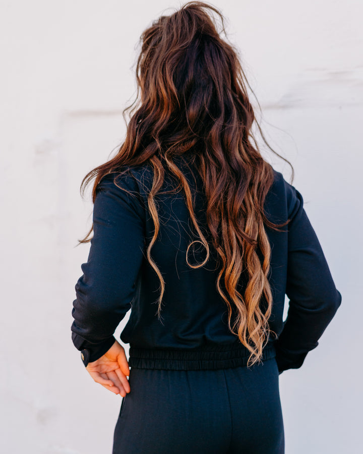 Z Supply: Escape Fleece Jacket in Black