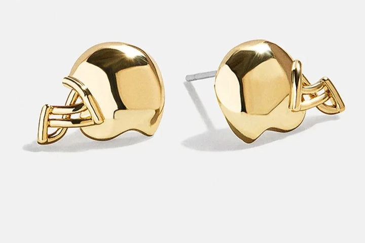 BaubleBar: Touchdown Earring Set in Brown/Gold