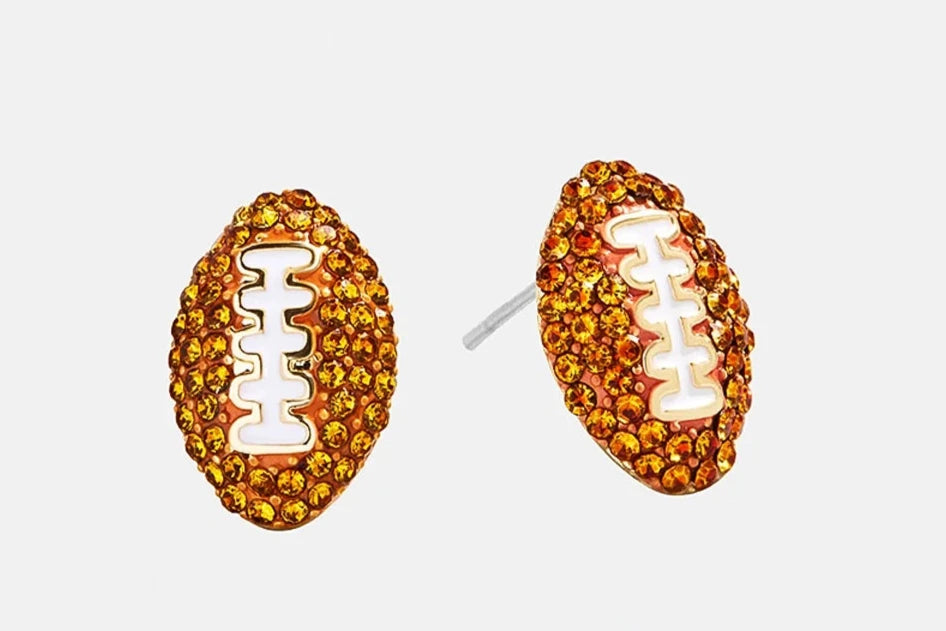 BaubleBar: Touchdown Earring Set in Brown/Gold