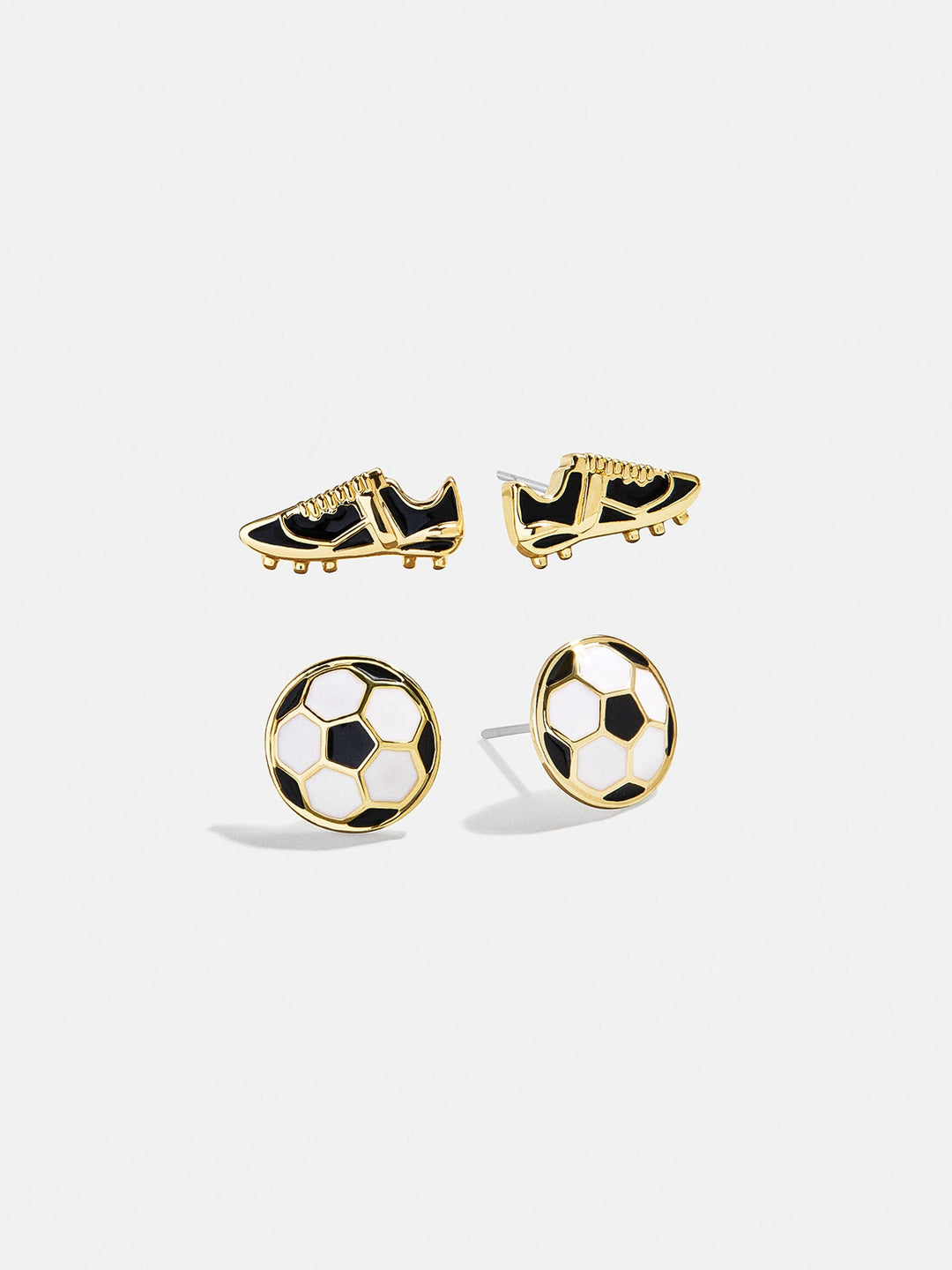 Baublebar: Soccer Earring Set in Black
