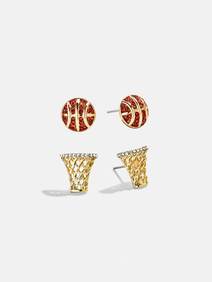 Baublebar: Basketball Earring Set in Orange