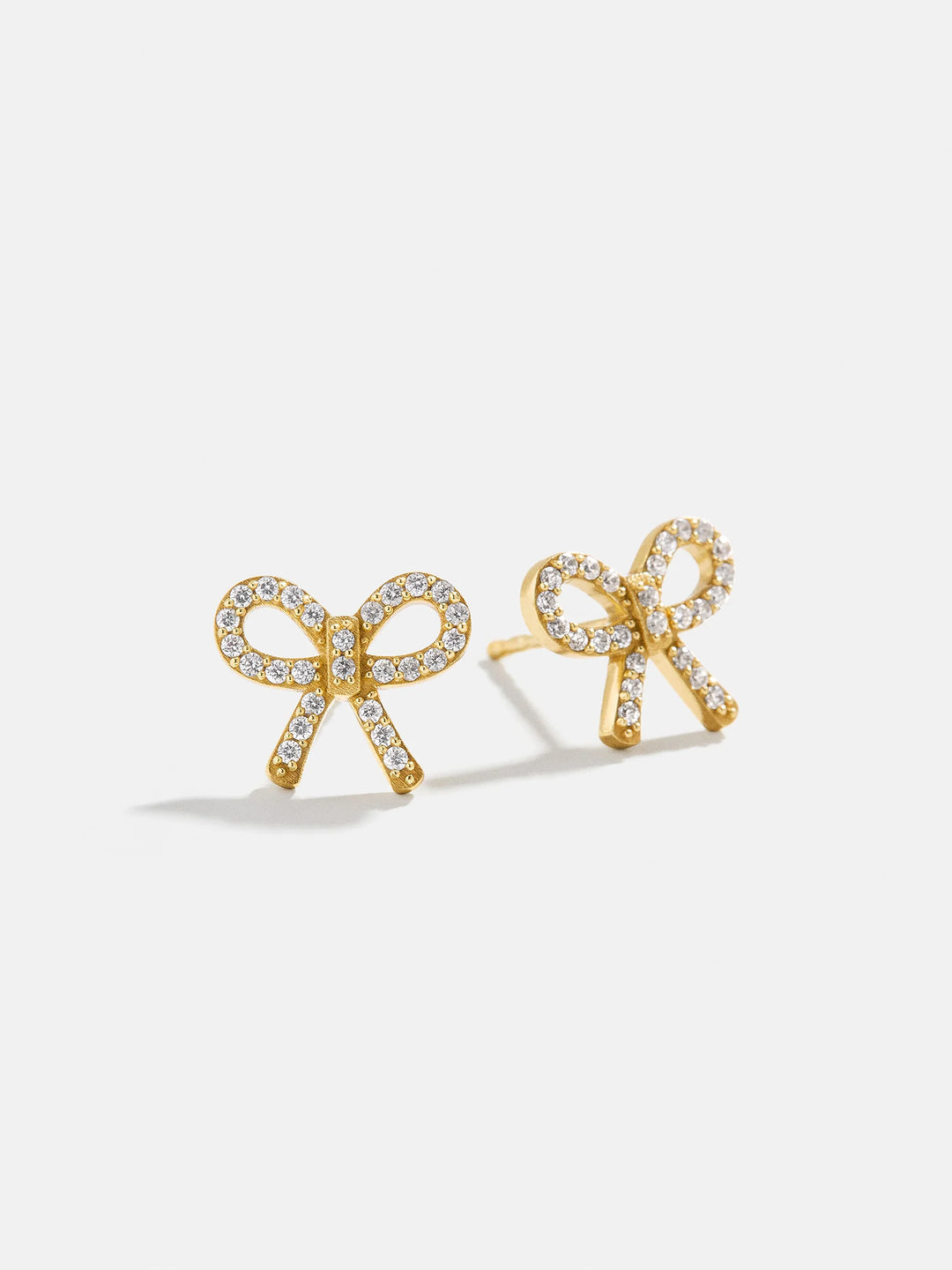 BaubleBar: 18K Gold Just For Fun Bow Earrings (86407)