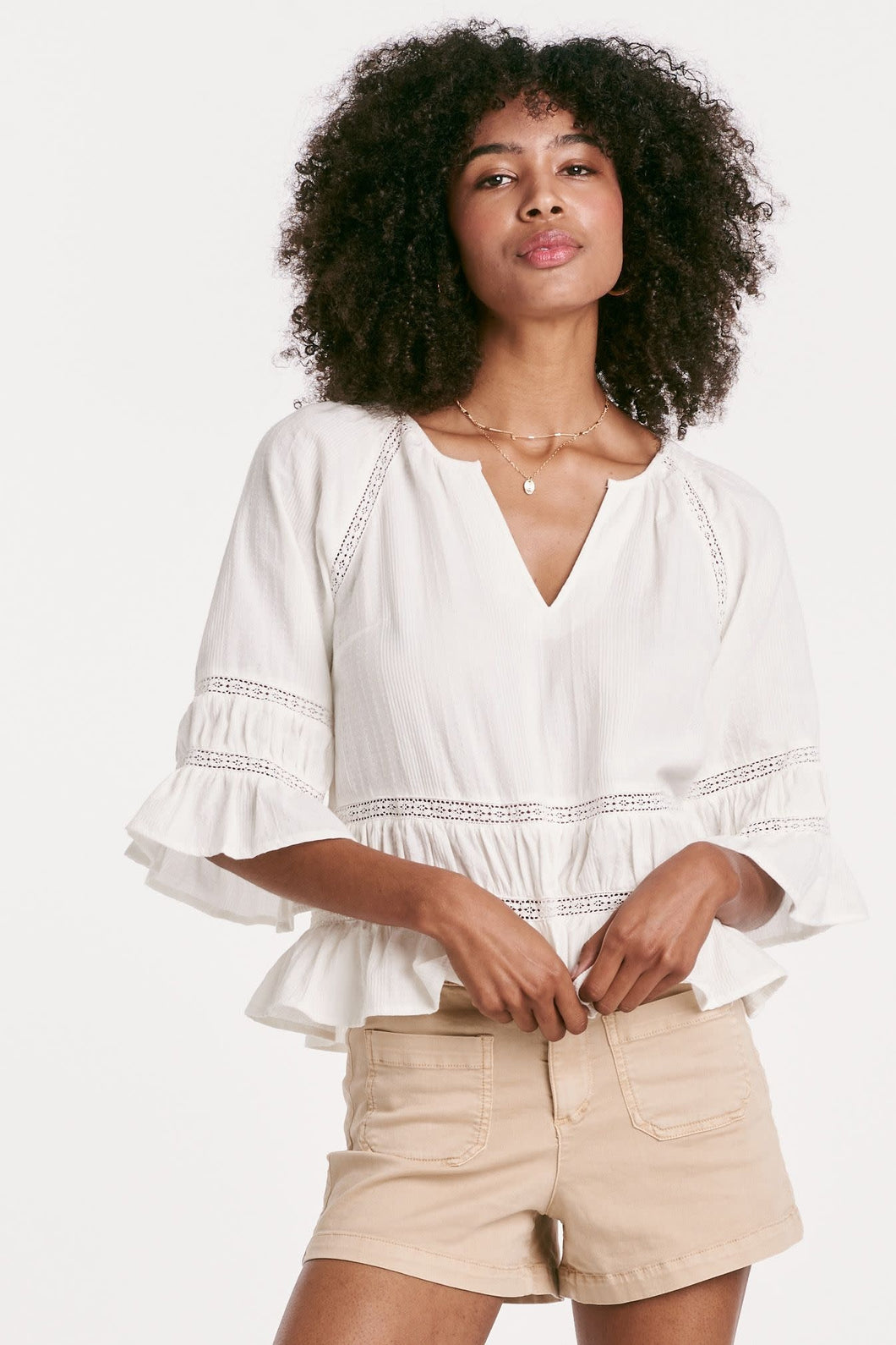 Another Love: Sybil Blouse in White