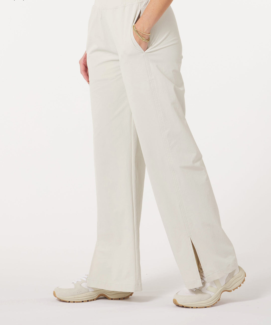 Glyder: Charlotte Relaxed Pant in Oatmilk