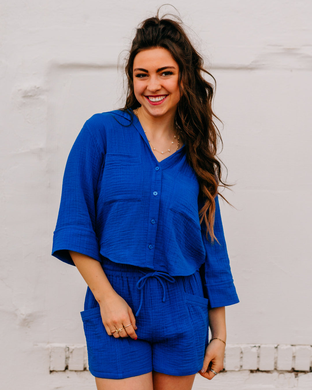 Z Supply: Helena Shirt in Nautical - The Vogue Boutique