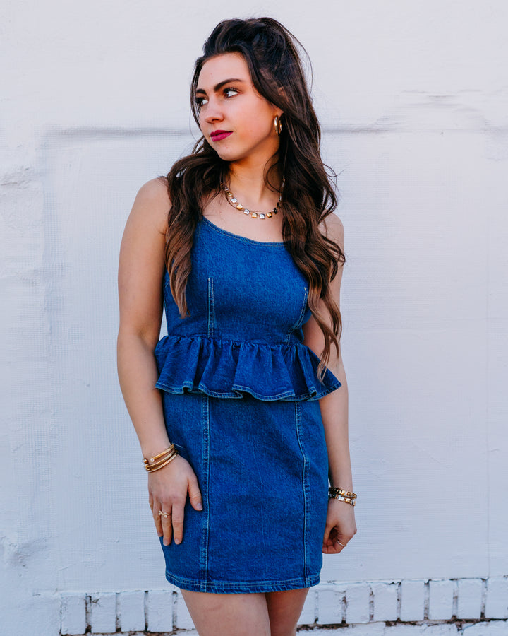 Steve Madden: Giselia Dress in Aruba Blue (SA14409) - The Vogue Boutique