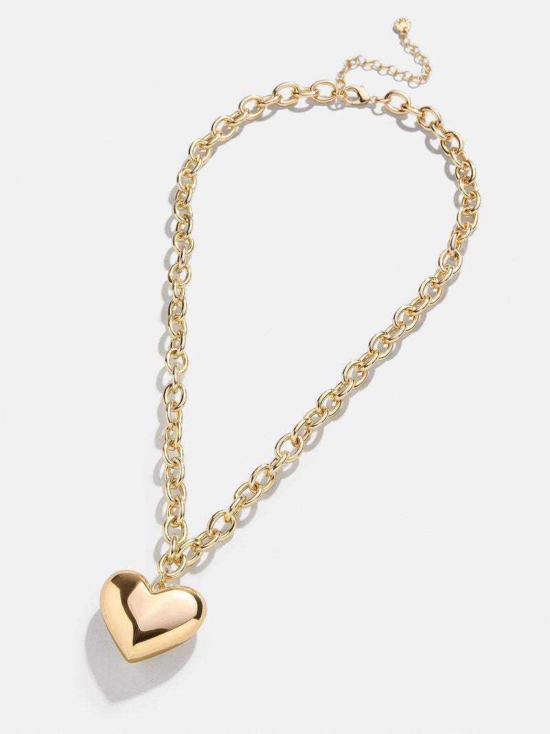 Baublebar: Millie Mini Bubble Heart Necklace in Gold