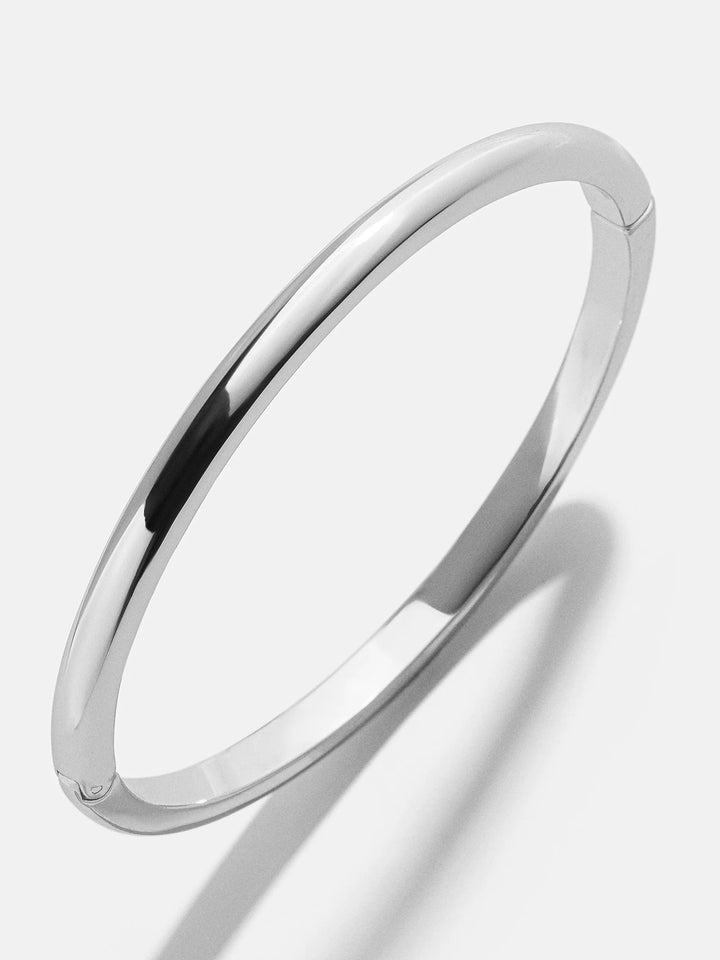 BaubleBar: Nadia Classic Hinge Bangle in Silver (86278)