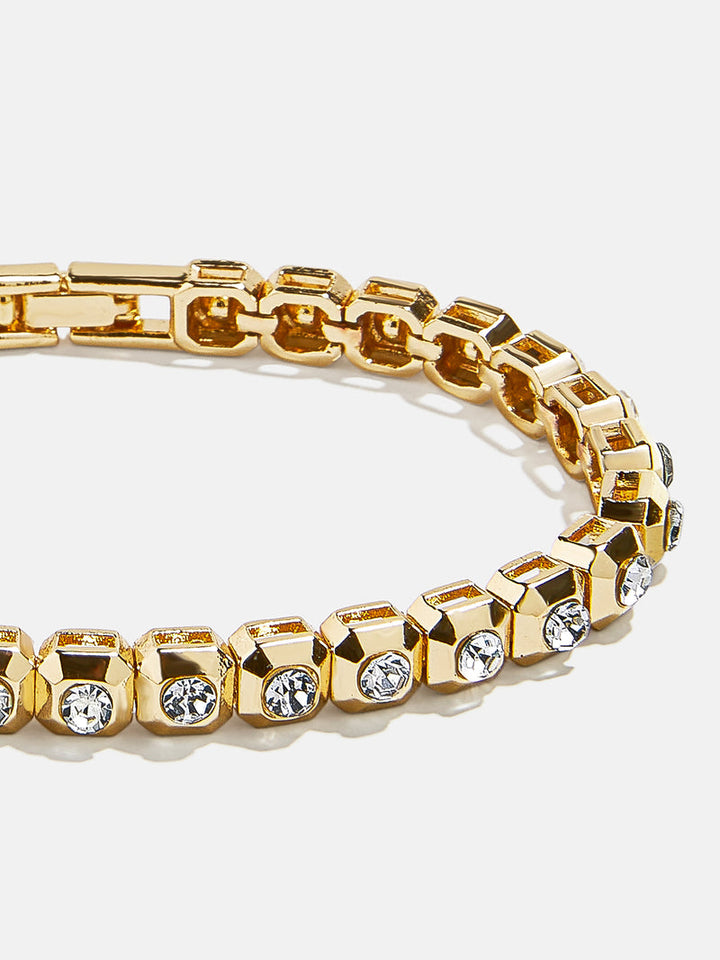 Baublebar: Megan Tennis Bracelet in Gold/Pavé
