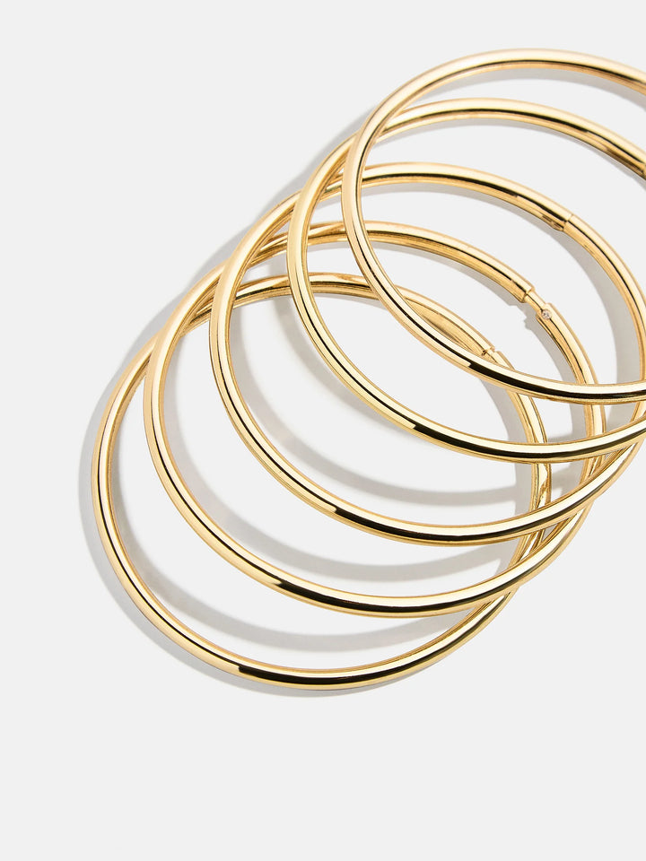 BaubleBar: Alexia Bangle Bracelet Set in Gold (89184)