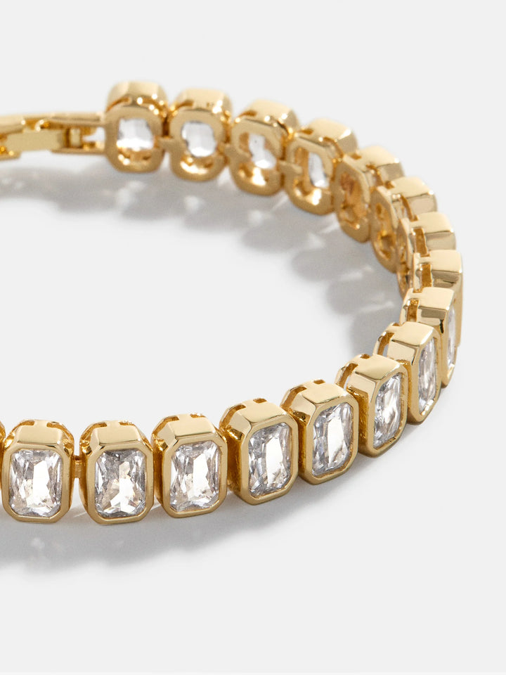 Baublebar: Bianca Tennis Bracelet in Clear/Gold