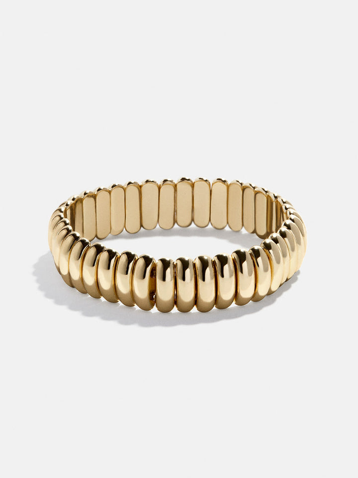 BaubleBar: Keira Ribbed Bracelet in Gold