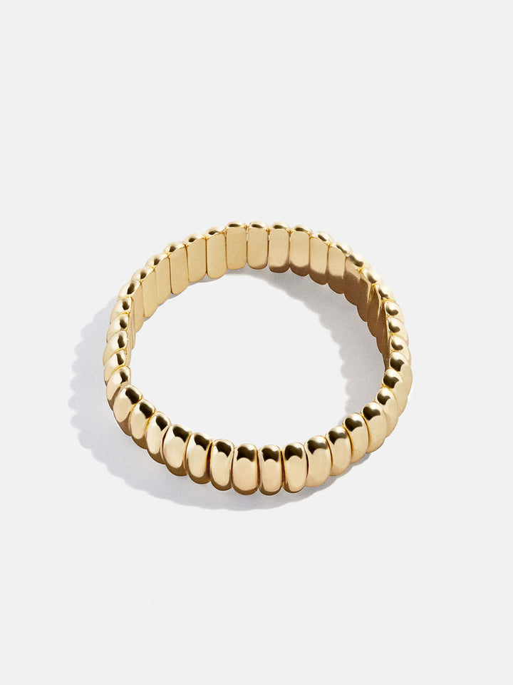 BaubleBar: Keira Ribbed Bracelet in Gold