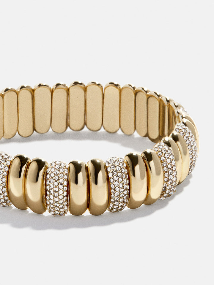 Baublebar: Keira Ribbed Bracelet in Clear