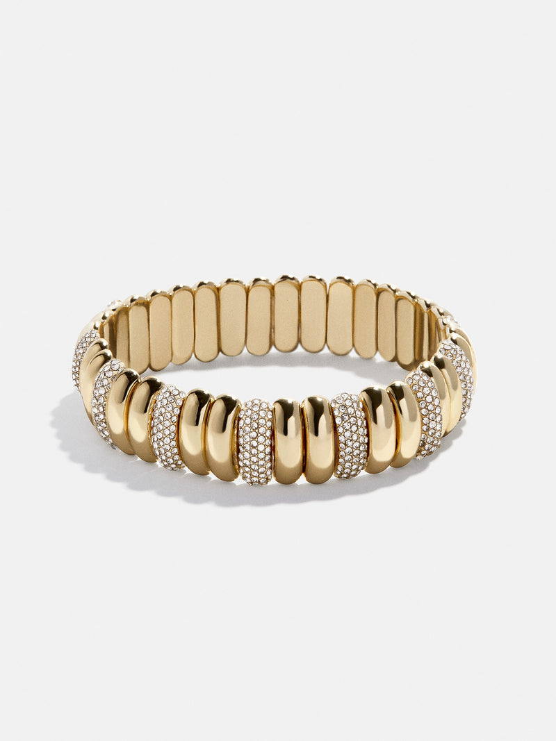 Baublebar: Keira Ribbed Bracelet in Clear