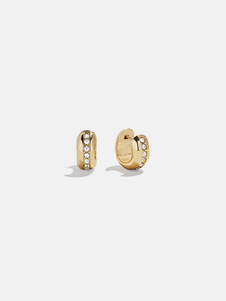 Baublebar: Alora Huggie Earrings in Clear